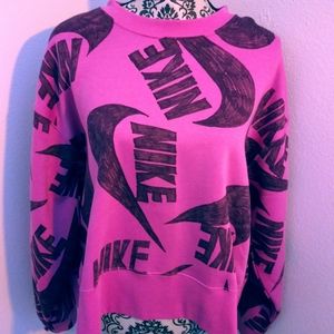 Nike loose fit cropped hoodie